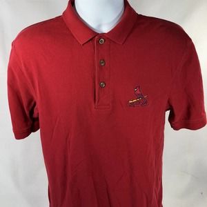 St Louis Cardinals Short Sleeve Antigua Polo Embroidered Small Baseball MLB Red